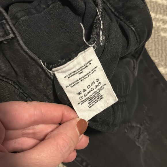 Free People Skinny Jeans Distressed Black Size W28 - Picture 4 of 12